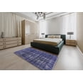 thumbnail image 5 of Ahgly Company Machine Washable Indoor Square Industrial Modern Periwinkle Purple Area Rugs, 3' Square, 5 of 7