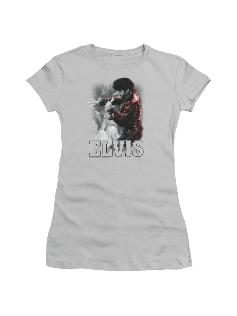 Elvis Presley The King Rock Christmas Album Juniors Sheer T-Shirt Tee 