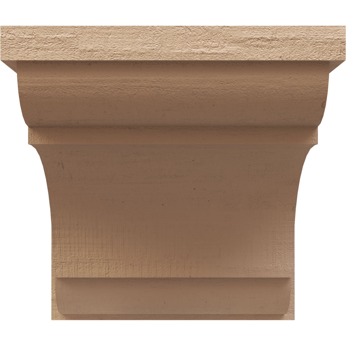 12"W x 12"D x 12"H Wide Bryant Rough Cedar Woodgrain TimberThane Corbel, Primed Tan
