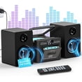 thumbnail image 1 of Sistema estéreo Greadio con reproductor de CD/casetes Boombox de 40 W, 1 of 8
