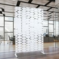 thumbnail image 2 of Outdoor & Indoor Privacy Screen Metal Privacy Screen 76" H×48" W, Freestanding Decorative Privacy Screen for Deck Balcony Patio, Privacy Fence Panels for Outside Lawn Garden, 2 of 5