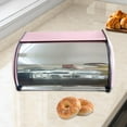 thumbnail image 6 of Fiocias Bread Box Multipurpose Bread Bin with Roll Lid Bread Keeper Bread Storage Holder Red, 6 of 9
