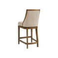 thumbnail image 4 of Alaterre Furniture Ellie Counter Height Wood Stool with High Back, Brown and Beige, 4 of 9