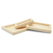 Small Rectangle Nesting Trays Set of 3 Blank Wooden Canvases for Crafts, Resin Art Substrates, and DIY Craft Tray, by Woodpeckers
