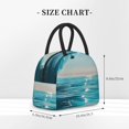 thumbnail image 2 of Fotbe Turquoise Ocean Reflection Bolsa de Almuerzo con Estampado, Lonchera Aislada, Contenedor de Comida Reutilizable Tipo Cooler a Prueba de Fugas, 2 of 6