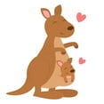 thumbnail image 2 of CafePress - Cute Kangaroo And Baby Joey Long Sleeve T Shirt - Long Sleeve Infant T-Shirt, 2 of 2