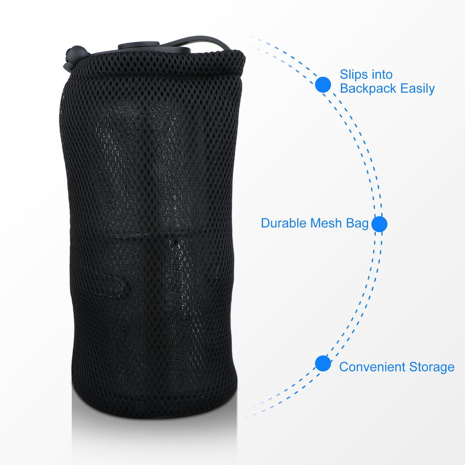 Camping Kettle Stainless Steel Outdoor Cooking Coffee Bottle and Collapsible Water with Storage Bag for Hiking Climbing