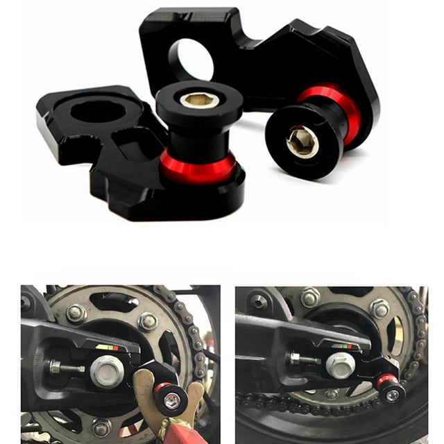 10x Motorcycle CNC Aluminum Chain Adjuster Block Rear Swingarm Spools for CB650F CBR650F 2014-2019 CB650R 2019