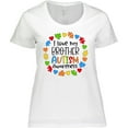 thumbnail image 3 of Inktastic I Love My Brother Autism Awareness Women's Plus Size T-Shirt, 3 of 5