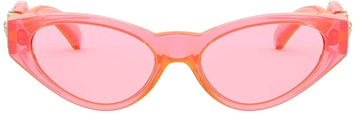 1990s VERSACE Versace sunglasses pink oval rimless X73