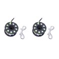thumbnail image 1 of Soidarity Carrete de buceo, carretes de 30 m, accesorios para deportes al aire libre con gancho de seguridad Negro 2piezas Soidarity CBP218332, 1 of 6