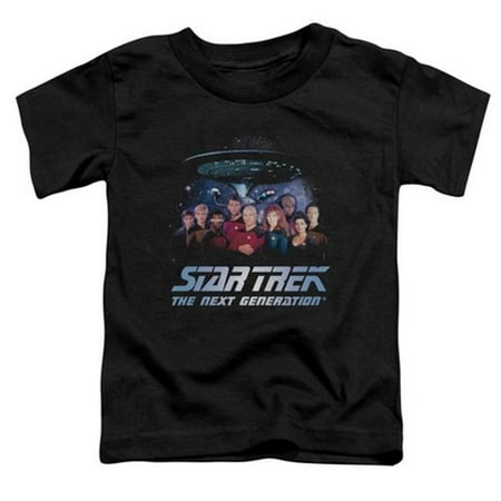 

Trevco Star Trek-Space Group - Short Sleeve Toddler Tee - Black- Large 4T