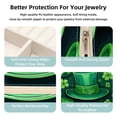thumbnail image 3 of St. Patrick's Day Travel Portable Square Jewelry Box Organizer for Rings Earrings Necklaces Bracelets Girls Women, 3 of 6
