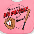 thumbnail image 4 of Inktastic That's My Big Brother out There Baseball Boys or Girls Baby Bib, 4 of 4