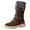 Brown, variant on Boots for Women,Autumn Winter Fashion Lace Up Mid Calf Boots with Wool Collar and Heel Design for Women,Knee High Boots Women,Brown8