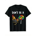 thumbnail image 3 of Sarcastic Humor Don'T Be A Chicken Sucker Funny Rooster T-Shirt, 100% Cotton 180G, Black Crew Neck, Size S-XXXL, Comfortable And Breathable, Casual Outing, Street Party, All Seasons, Party, 3 of 9