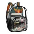 thumbnail image 2 of Ttyddzy Clear Backpack Heavy Duty PVC Transparent Backpack for College Workplace, Orange Bull, 2 of 8