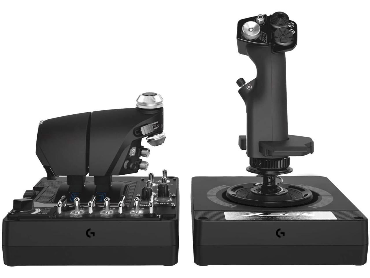 【美品】Logitech Saitek Pro Flight X56 Hotas Logitech X56 H.O.T.A.S. RGB Joystick Gaming Flight Controls