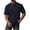 Navy, variant on TKKCS Mens Waffle Knit Henley Shirt- Relaxed Fit Short Sleeve Lightweight Daily Casual Pullover Top Navy Size XL