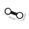 thumbnail image 2 of Raindrops 1 Set Diving Mask Snorkel Keeper Black ABS for Snorkelers, 2 of 8