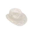 thumbnail image 1 of LADIES' TOYO JACQUARD FEDORA HAT, White, 1 of 1