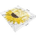 thumbnail image 4 of Soft Flannel Sunflower Blanket: Perfect 50x60in Throw Blanket for Bed, Sofa, Office Beautiful Couch Blanket Gift for Women, 4 of 5