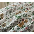 thumbnail image 6 of NEWLAKE 3-Piece Quilt Set Lightweight Bedspread Set Garden Style Floral Quilt for All Season, White and Green Quilt, Queen Size, 6 of 8