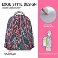 thumbnail image 5 of Collegiate Hawaii Tropical Wind Palm Leaves Print Backpack: Spacious & Lightweight Laptop Daypack for Students, Perfect Bookbag for Campus Commute, An Ideal Gift for Women and Men for School, 5 of 6