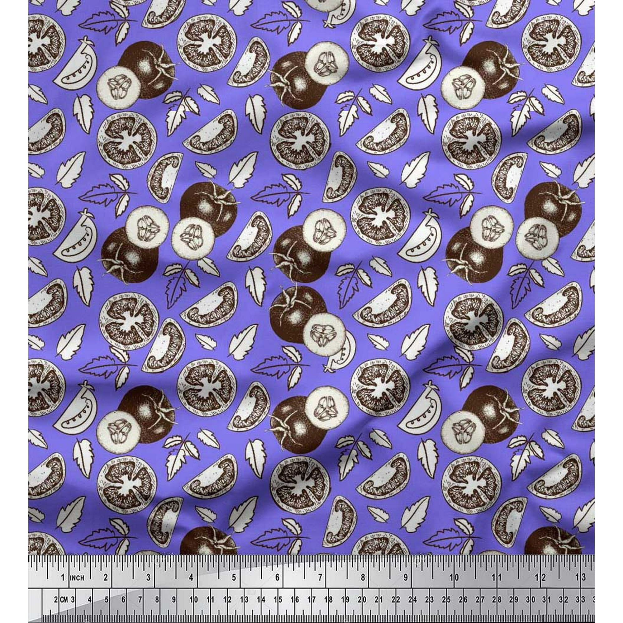 Soimoi Orange Canard De Coton En Tissu Tomate Legume Tissu