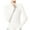 White, variant on Women Slim Fit Athletic Jacket Nylon Spandex Full Zip With Pockets Running Sports Workout Wear