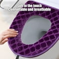 thumbnail image 2 of Toilet Seat Cushion, Soft Winter Warm Toillet Cover, Thickened Comfortable Toilet Seat, Furry Toilet Seat Cushion, Washable Toilet Seat, Reusable Toilet Seat Cover Pad, Colorful Toilet Seat, 43x37cm, 2 of 5