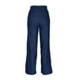 thumbnail image 4 of ClodeEU Women's Elastic Waist Wide Leg Jean Pant With Pockets,Casual Stretch Denim Pant Dark Blue,Womens Plus XL, 4 of 9