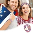 thumbnail image 6 of JoyMoreHome 4th of July Bracelets Red White Blue US Flag Patriotic Independence Day Bracelets American Flag Star Heart Bracelet Memorial Stretch Beaded Bracelet for Americanism Patriotic, 6 of 6