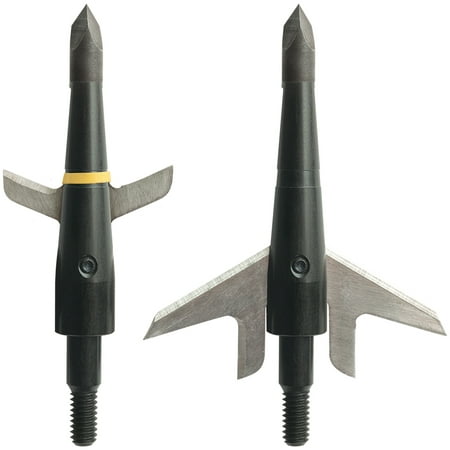 (Pack of 3) Swhacker Broadheads, Expandable 2 Blade, 100 Grain, 1.75