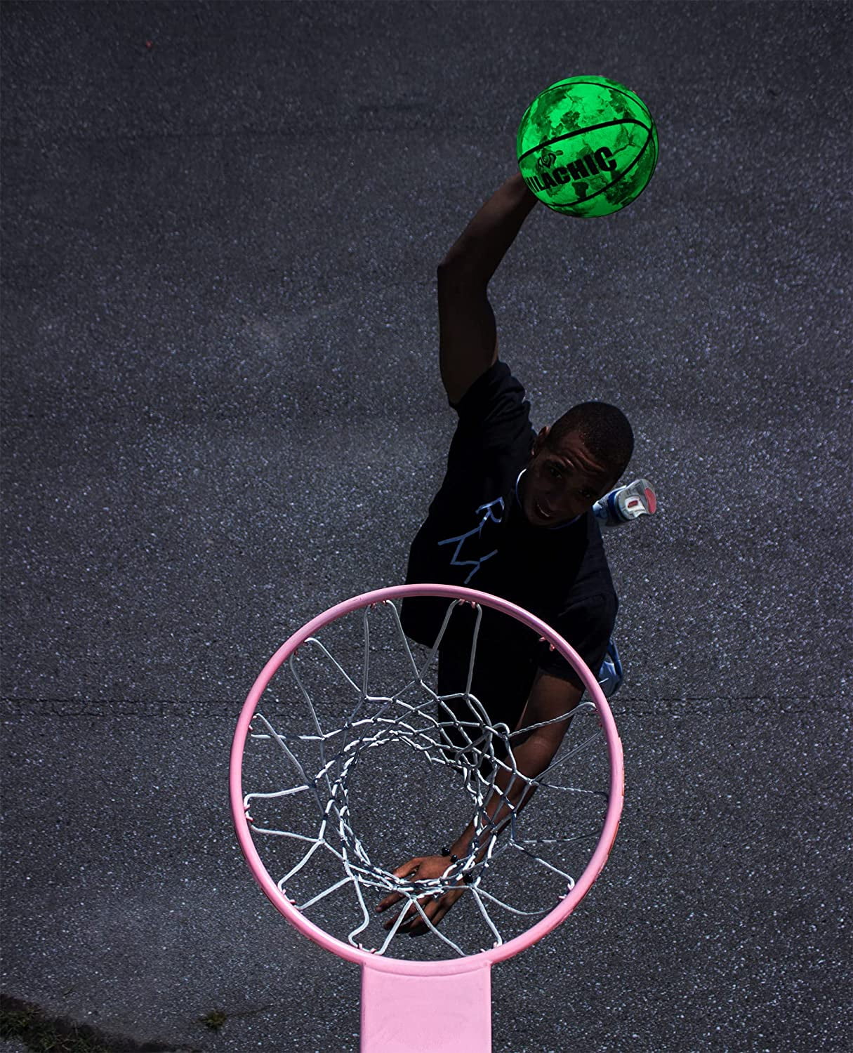 MILACHIC Customized Basketball, Glow in The Dark Personalized Basketball Size 7 (29.5") / Size 6 (28.5") / Size 5 (27.5")