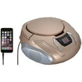 thumbnail image 2 of SYLVANIA SRCD261 Portable CD Player Boombox with AM/FM Radio (Champagne), 2 of 3