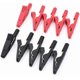 thumbnail image 1 of KAIYANG 10 cables de prueba de seguridad aislados de color rojo y negro para multímetro con pinzas de cocodrilo, 1 of 5