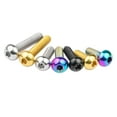 thumbnail image 3 of Wanyifa Titanium Bolt M3x8 10 15mm Button Head Hex Grade 5 Screw for Mountain Bicycle,M3x10 mm,Rainbow,1 Pcs, 3 of 7