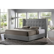 Baxton Studio Favela Upholstered Platform Bed, Multiple Sizes
