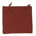 thumbnail image 2 of Colonial Mills Set of 4 Red Handmade Square Chair Pad 15", 2 of 2