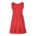 thumbnail image 4 of SnZhen Casual Dresses for Women Women's Fashion Sexy Solid Sleeveless Pleated Dresses Mini Dress, 4 of 5