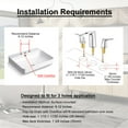 thumbnail image 5 of EZANDA Widespread 2-handle Bathroom Faucet with Drain Assembly, Polished Chrome, 5 of 10