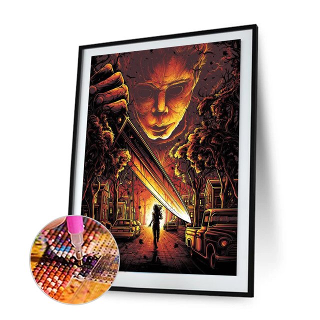 Cuadros Decorativos Hellraiser 5D DIY Diamond Painting Kits Resina Ronda completa DQrwqpou Nuevos Originales