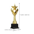 thumbnail image 2 of Raindrops Golden Plastic Trophy for Awarding with Smooth Surface and Stable Longevity 2Pcs, 2 of 8