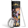 thumbnail image 2 of Mushroom Skinny Tumbler With Straw and Lid, Stainless Steel 20oz Coffee Travel Mug, Cute Moon and Mushroom Cups for Mushroom Lovers Gifts for Women and Girls, 2 of 6
