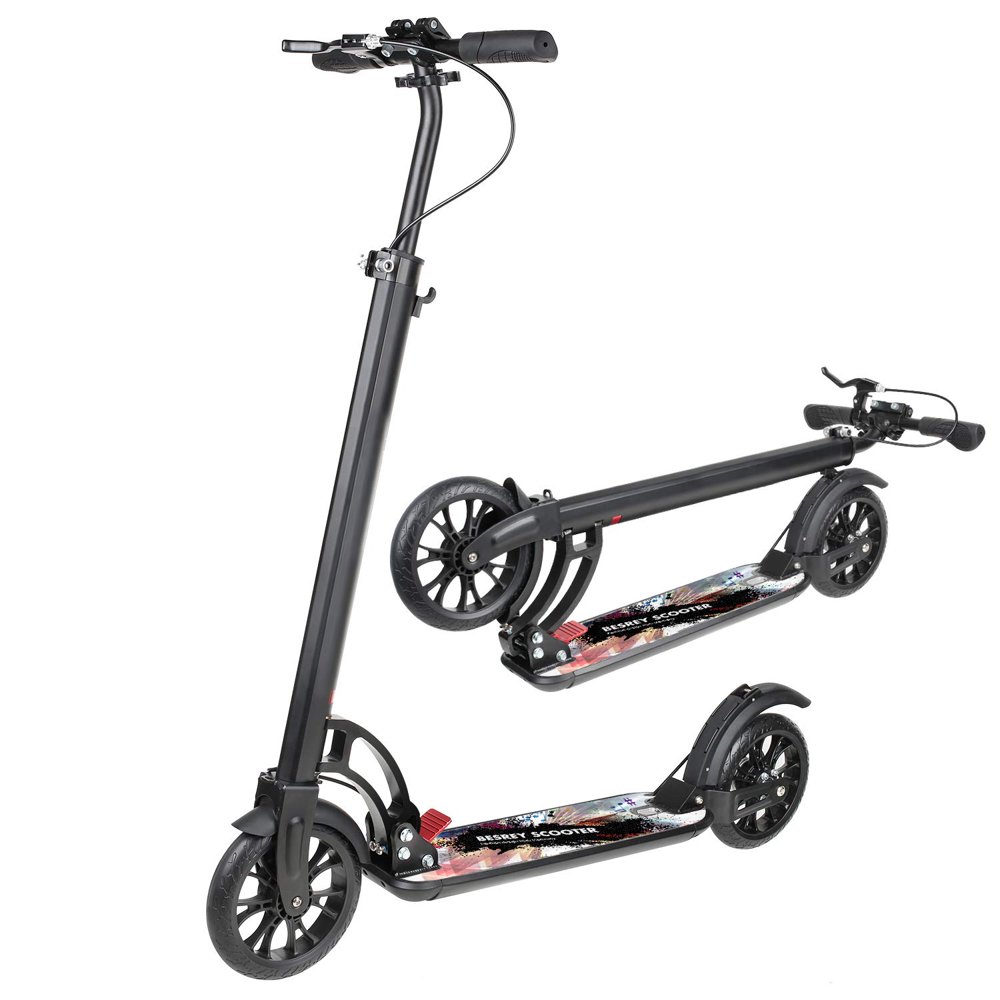 besrey Foldable Kick Scooter for Adults/Teens with Large 200mm Wheels