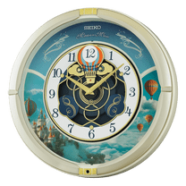 Seiko Blue Skies Melodies Wall Clock, Mulitcolor QXM616SRH
