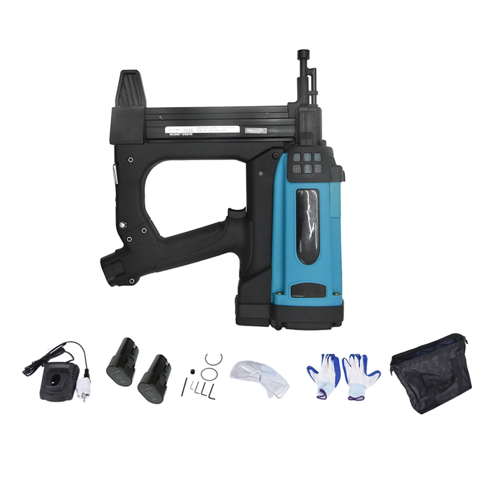 Pneumatic Nail Gun 7. 2V Lithium Battery Gas Nail Gun Steel Air Stapler Pneumatic Tools For Frame And Trunking