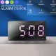 thumbnail image 3 of Reloj despertador digital LED, despertador portátil de viaje con función de repetición, reloj despertador con espejo LED con pilas para oficina, sala de estar, dormitorio, 3 of 5