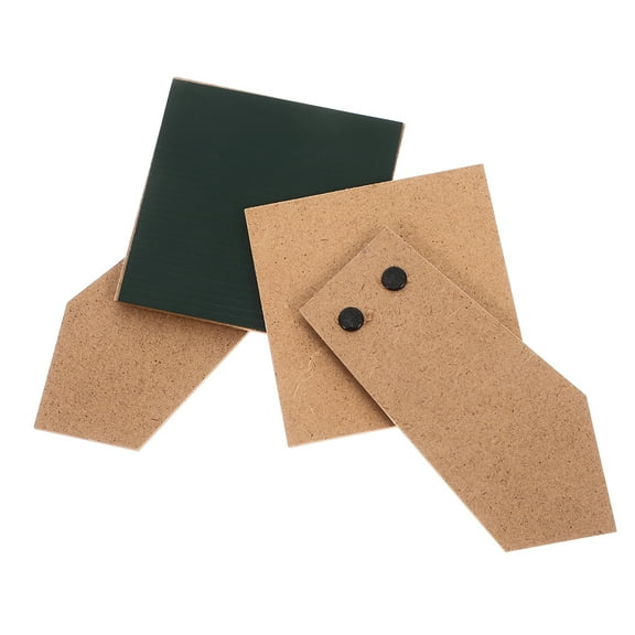 OUNONA  2 Pcs Cardboard Easel Backs Wooden Replacement Picture Frame Artwork Brown